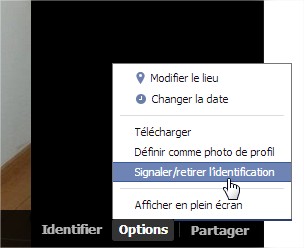 comment se retirer d une identification facebook